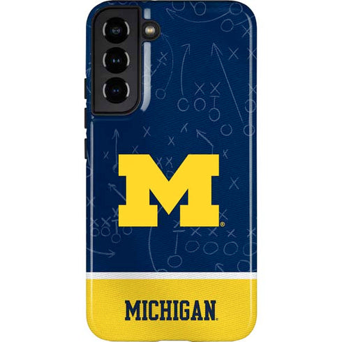 University of Michigan Jersey Split Galaxy S22 Plus Pro Case
