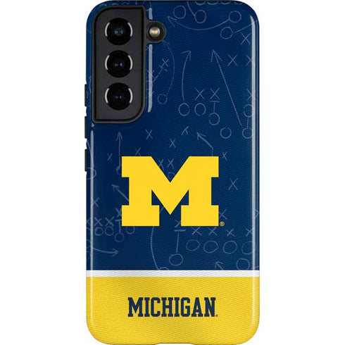 University of Michigan Jersey Split Galaxy S22 Pro Case