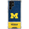 University of Michigan Jersey Split Galaxy S22 Ultra Clear Case