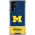 University of Michigan Jersey Split Galaxy S22 Ultra Clear Case