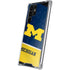University of Michigan Jersey Split Galaxy S22 Ultra Clear Case