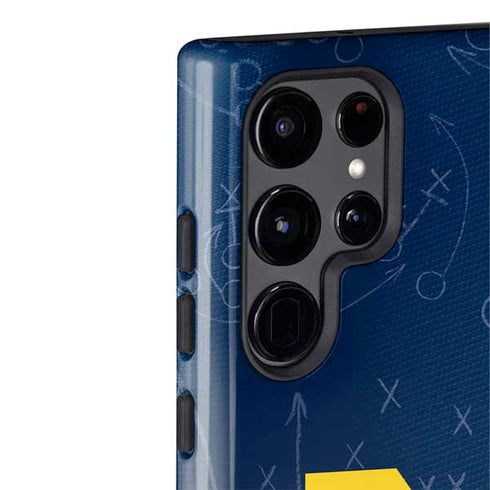 University of Michigan Jersey Split Galaxy S22 Ultra Pro Case