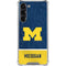 University of Michigan Jersey Split Galaxy S23 Plus Clear Case
