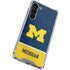 University of Michigan Jersey Split Galaxy S23 Plus Clear Case