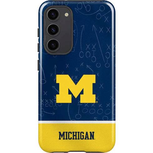 University of Michigan Jersey Split Galaxy S23 Plus Pro Case