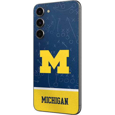 University of Michigan Jersey Split Galaxy S23 Plus Skin