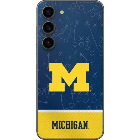 University of Michigan Jersey Split Galaxy S23 Skin