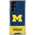 University of Michigan Jersey Split Galaxy S23 Ultra Clear Case
