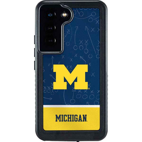 University of Michigan Jersey Split Galaxy S23 Waterproof Case