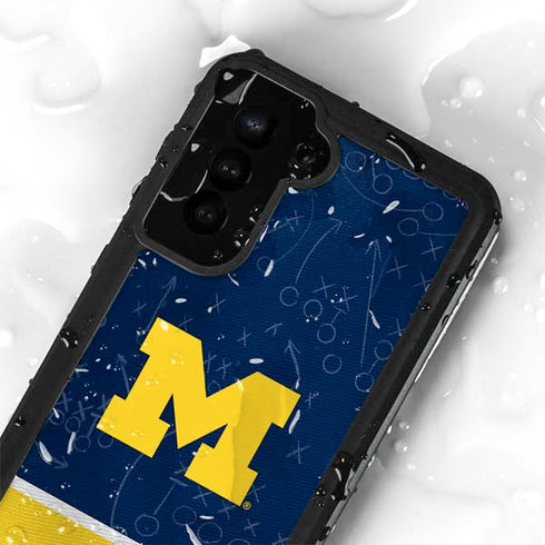 University of Michigan Jersey Split Galaxy S23 Waterproof Case