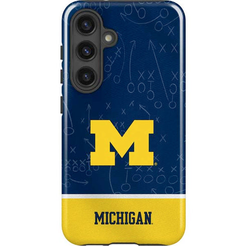 University of Michigan Jersey Split Galaxy S24 Impact Case