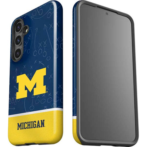 University of Michigan Jersey Split Galaxy S25 Impact Case