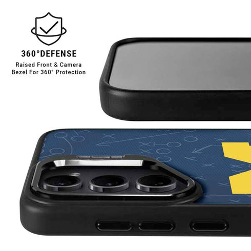 University of Michigan Jersey Split Galaxy S25 Plus Kickstand Case