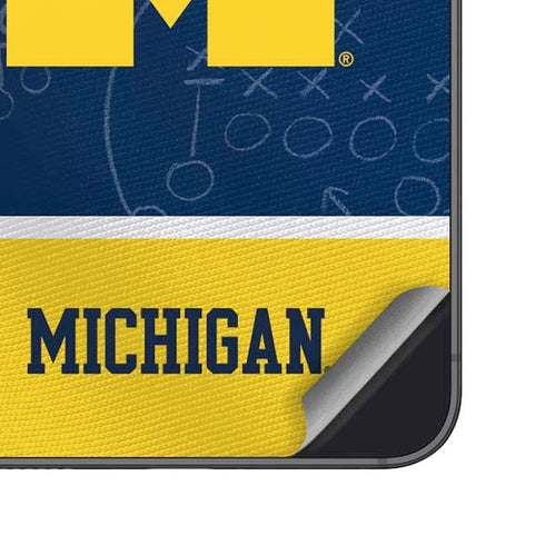 University of Michigan Jersey Split Galaxy S25 Plus Skin