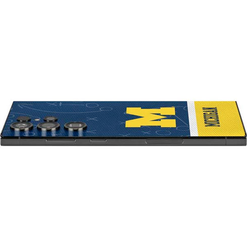 University of Michigan Jersey Split Galaxy S25 Ultra Skin