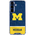University of Michigan Jersey Split Galaxy S25 Clear Case