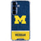 University of Michigan Jersey Split Galaxy S25 Plus Clear Case