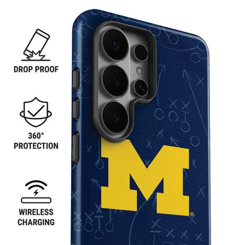 University of Michigan Jersey Split Galaxy S26 Ultra Impact Case