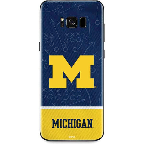 University of Michigan Jersey Split Galaxy S8 Plus Skin