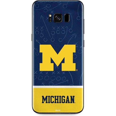 University of Michigan Jersey Split Galaxy S8 Skin
