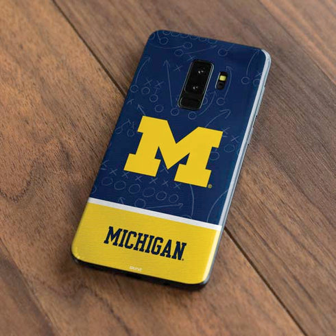 University of Michigan Jersey Split Galaxy S9 Plus Skin