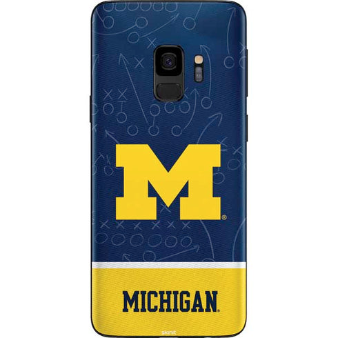 University of Michigan Jersey Split Galaxy S9 Skin