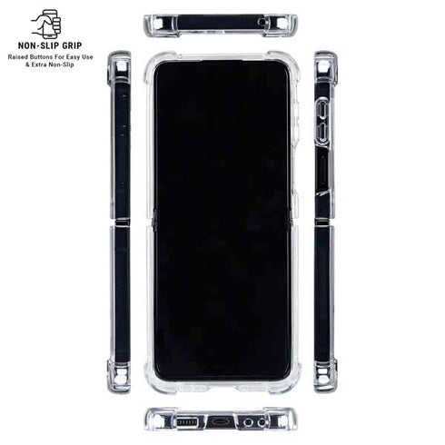 University of Michigan Jersey Split Galaxy Z Flip6 Clear Case