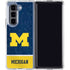 University of Michigan Jersey Split Galaxy Z Fold5 5G Clear Case