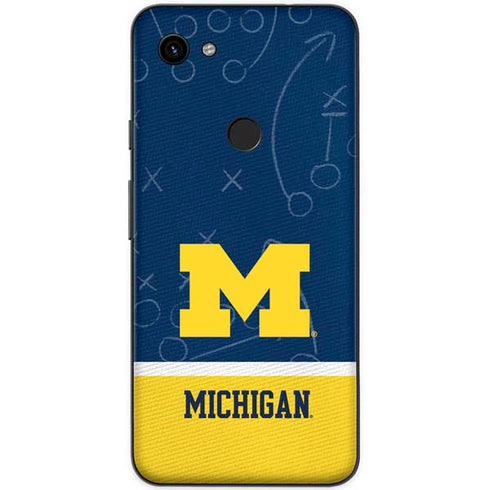 University of Michigan Jersey Split Google Pixel 3a Skin