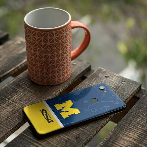 University of Michigan Jersey Split Google Pixel 3a Skin