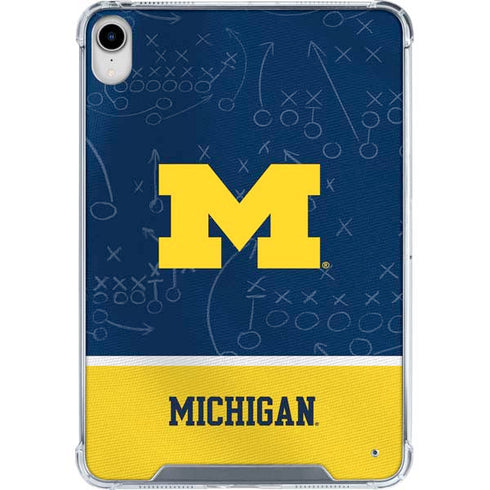 University of Michigan Jersey Split iPad 11th Gen (2025) Clear Case