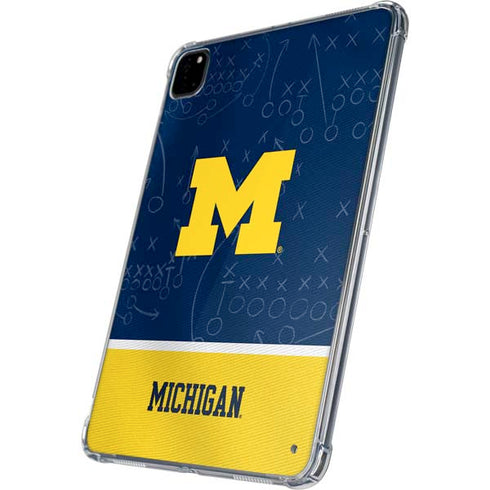 University of Michigan Jersey Split iPad Pro 11in (2024) Clear Case
