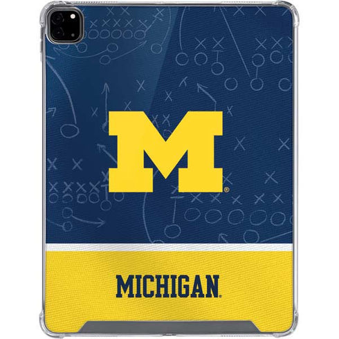 University of Michigan Jersey Split iPad Pro 12.9in (2020) Clear Case