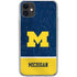 University of Michigan Jersey Split iPhone 11 Clear Case
