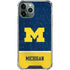University of Michigan Jersey Split iPhone 11 Pro Max Clear Case