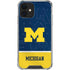 University of Michigan Jersey Split iPhone 12 Clear Case