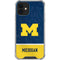 University of Michigan Jersey Split iPhone 12 Mini Clear Case