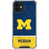 University of Michigan Jersey Split iPhone 12 Mini Clear Case