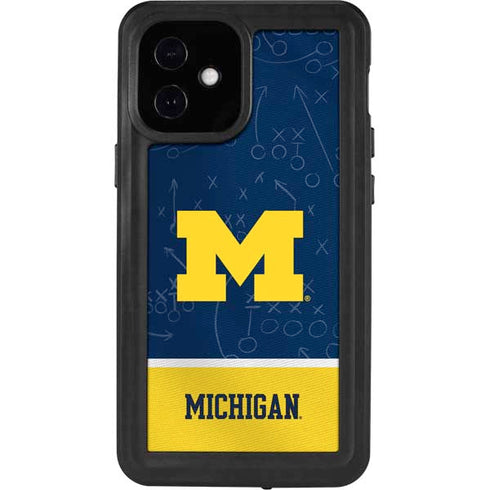 University of Michigan Jersey Split iPhone 12 Mini Waterproof Case