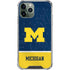 University of Michigan Jersey Split iPhone 12 Pro Max Clear Case