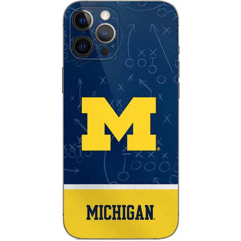 University of Michigan Jersey Split iPhone 12 Pro Max Skin
