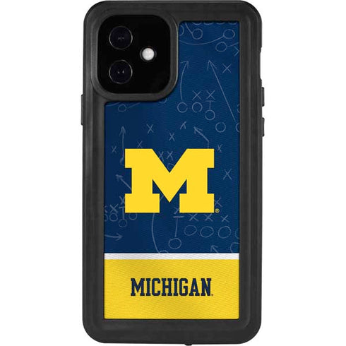 University of Michigan Jersey Split iPhone 12 Waterproof Case