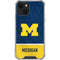 University of Michigan Jersey Split iPhone 13 Mini Clear Case