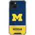 University of Michigan Jersey Split iPhone 13 Mini Clear Case