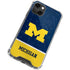 University of Michigan Jersey Split iPhone 13 Mini Clear Case