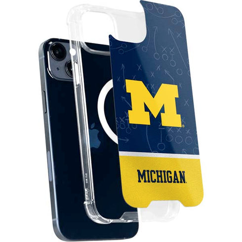 University of Michigan Jersey Split iPhone 14 MagSafe Case