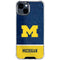 University of Michigan Jersey Split iPhone 14 Plus Clear Case