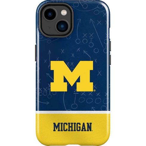 University of Michigan Jersey Split iPhone 14 Plus Impact Case