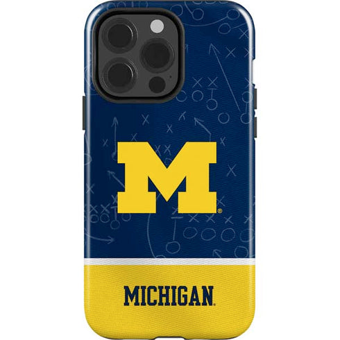 University of Michigan Jersey Split iPhone 14 Pro Impact Case