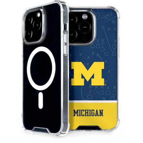 University of Michigan Jersey Split iPhone 14 Pro MagSafe Case
